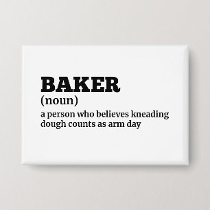 Badge Définition de l'Humour du travail Baker