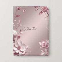 Delicate Pink Floral Button