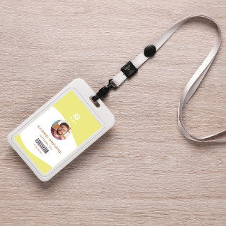 Badge d'employé de l'entreprise minimaliste modern