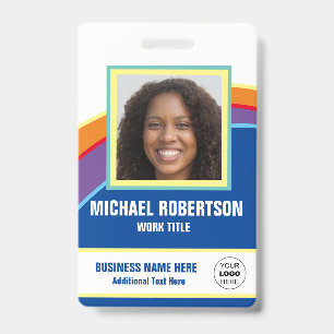 Badge d'employé de photo personnalisé