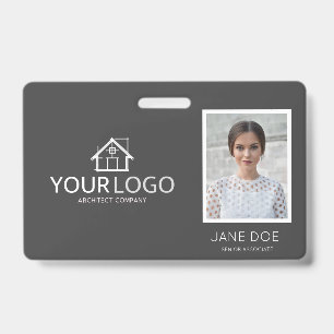 Badge d'employé de photo personnalisée pour entrep
