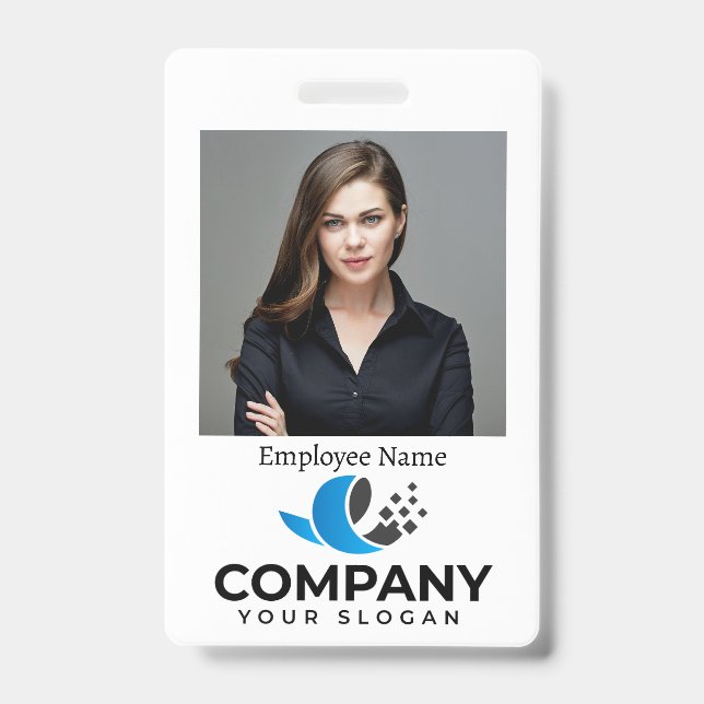 Badge d'employé d'entreprise personnalisé (Avant)