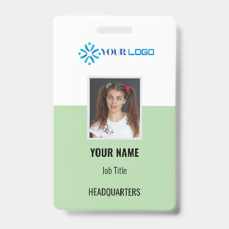 Badge d'employé d'entreprise personnalisé avec ID