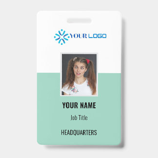 Badge d'employé d'entreprise personnalisé avec ID