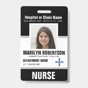 Badge d'employé d'hôpital de clinique personnalisé