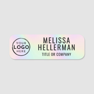 Badge d'employé personnalisé avec logo holographiq