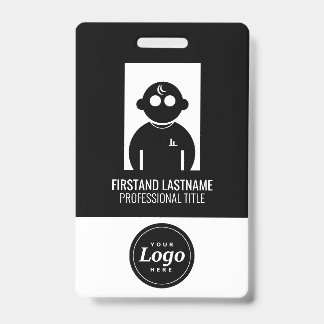 Badge d'employé V1 noir