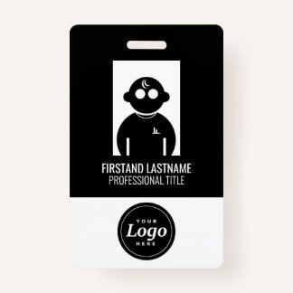 Badge d'employé V1 noir