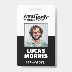 Badge d'entreprise personnalisé avec photo et iden