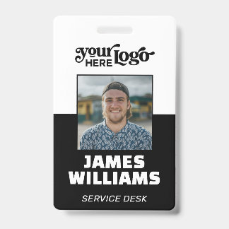 Badge d'entreprise personnalisé avec photo ID empl
