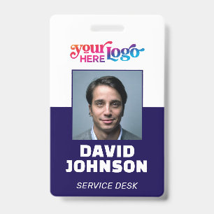 Badge d'entreprise personnalisé avec photo ID empl