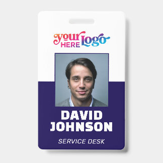 Badge d'entreprise personnalisé avec photo ID empl