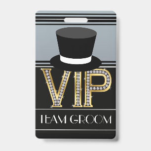 Badge d'équipe de préparation de mariage