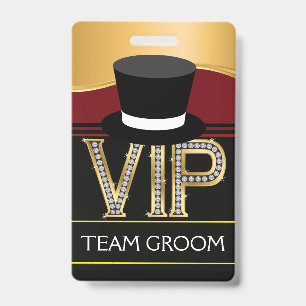 Badge d'équipe de préparation de mariage