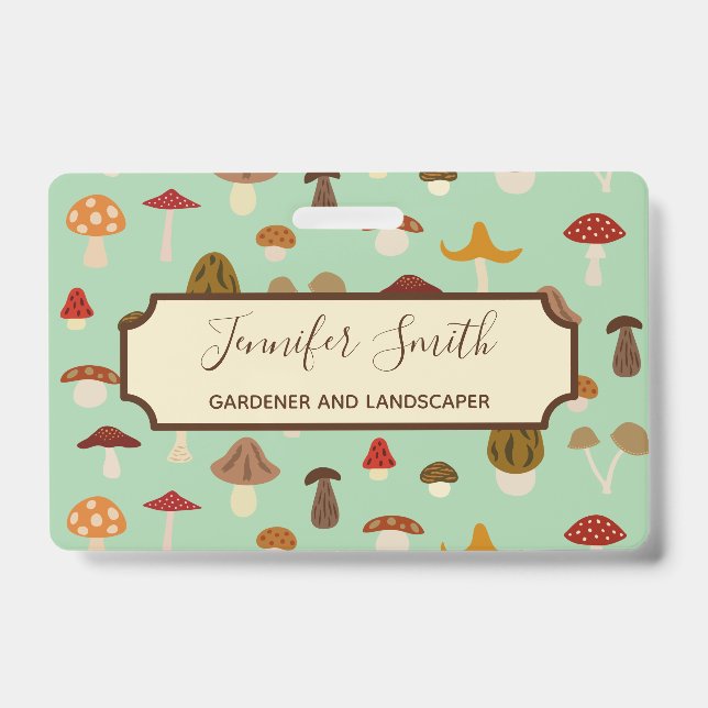 Badge des affaires de champignons d'automne (Avant)