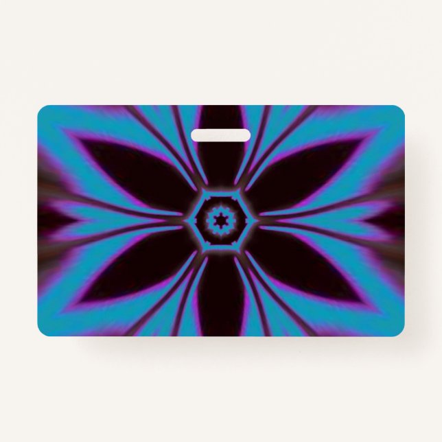 Badge design de mandala de fleurs (Devant)