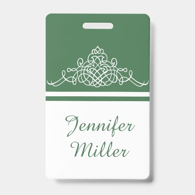 Badge Design floral élégant (Avant)