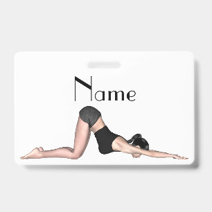 Badge Dessous de verre de Yoga Poses Thunder_Cove