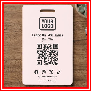 Badge d'événement Code QR Carte d'identité numér