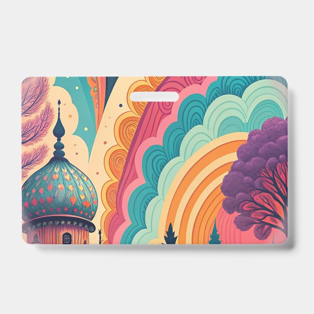 Badge d'événement Color Burst personnalisable (Avant)
