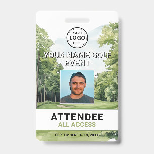 Badge d'événement de golf photo