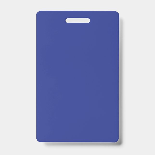 Badge d'événement personnalisé Bleu Exécutif (Avant)