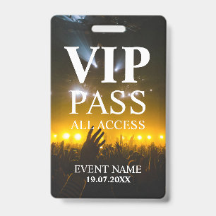 Badge d'événement QR Code VIP personnalisé