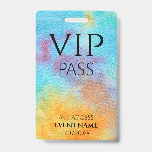 badge d'ID de l'événement vidéo du logo All Access