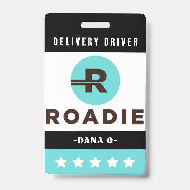 Badge d'ID de livraison de route (Avant)