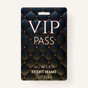 badge d'ID d'événement vip du cool Access Pass