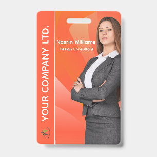 Badge d'ID employé personnalisé