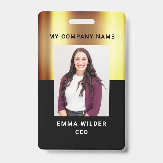 Badge d'ID photo personnalisé (Avant)