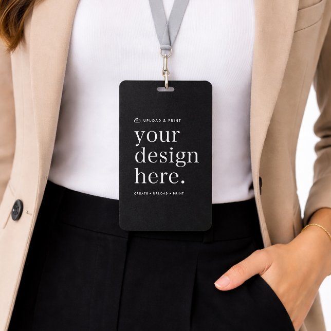 Badge d'identification 4x6 | Badges nominatifs per (Create, upload, print - a bespoke design badge created in your style, for business or personal use.)