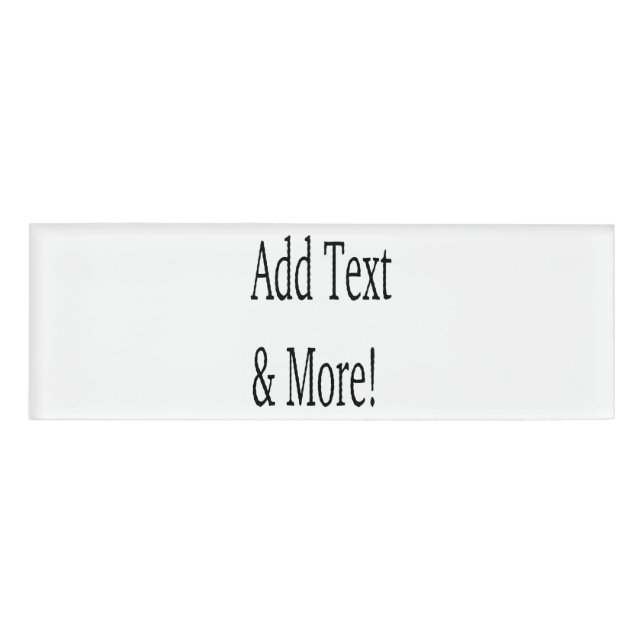 Badge D'identification Ajouter du texte et plus ! Customisez votre propre (Devant)