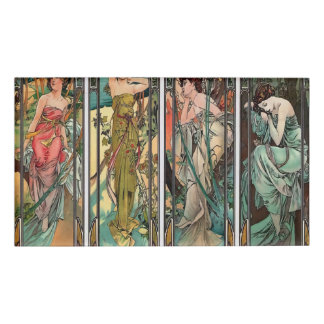 Badge D'identification Alphonse Mucha art, Art nouveau, vintage, femmes,