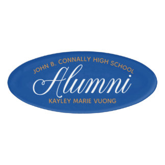 Badge D'identification Alumi Blue Gold Lycée sur mesure