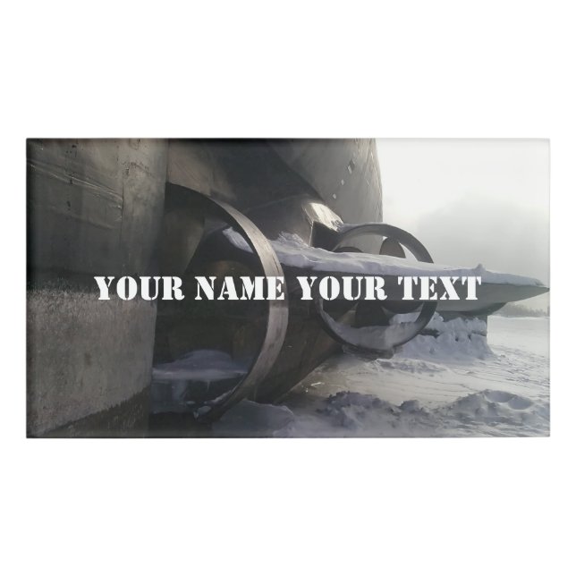 Badge D'identification Ancien sous-marin rouillé (Devant)