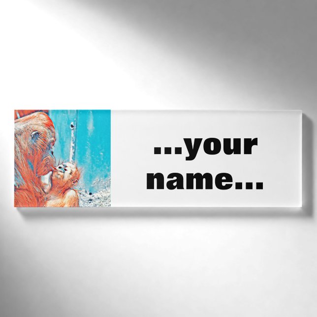 Badge D'identification AnimalMix_OrangUtan_010 (Devant)