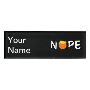 Badge D'identification Anti-Trump - Nope Edition II