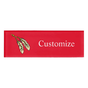 Badge D'identification Apache Feathers Thunder_Cove