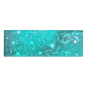 Badge D'identification Arrière - plan à huile Turquoise de la menthe