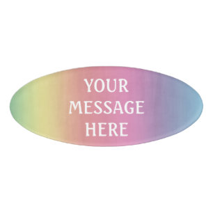 Badge D'identification arrière - plan d'aquarelle - Customisez votre pro