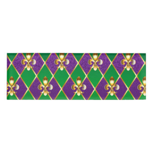 Badge D'identification Arrière - plan de bijoux Mardi Gras