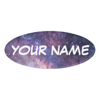 Badge D'identification arrière - plan Galaxy - Customisez votre propre