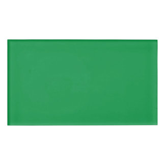 Badge D'identification Arrière - plan vert avec bordure blanche pour Aest