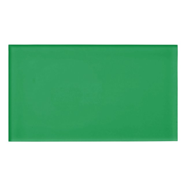 Badge D'identification Arrière - plan vert avec bordure blanche pour Aest (Devant)