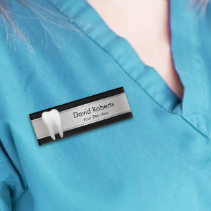 Badge D'identification Assistant dentaire professionnel de dentiste