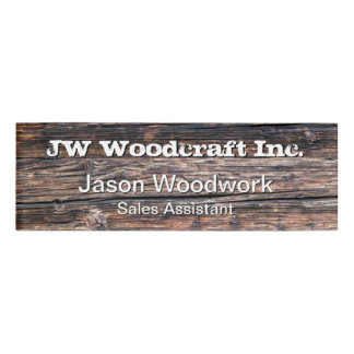 Badge D'identification Assistant vente de planches à bois personnalisable