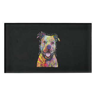 Badge D'identification attention aux chiens Pitbull, ils vous voleront le