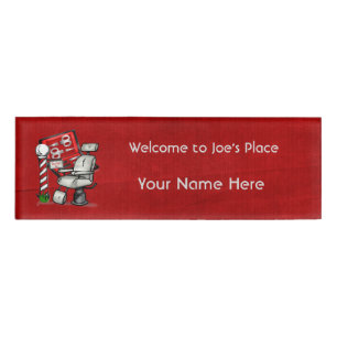 Badge D'identification Au Barber Shop